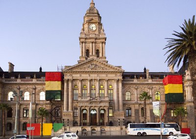 Indawo roofing, Indawo Spanish Slate tiles installed on Cape Town's City Hall in Western Cape