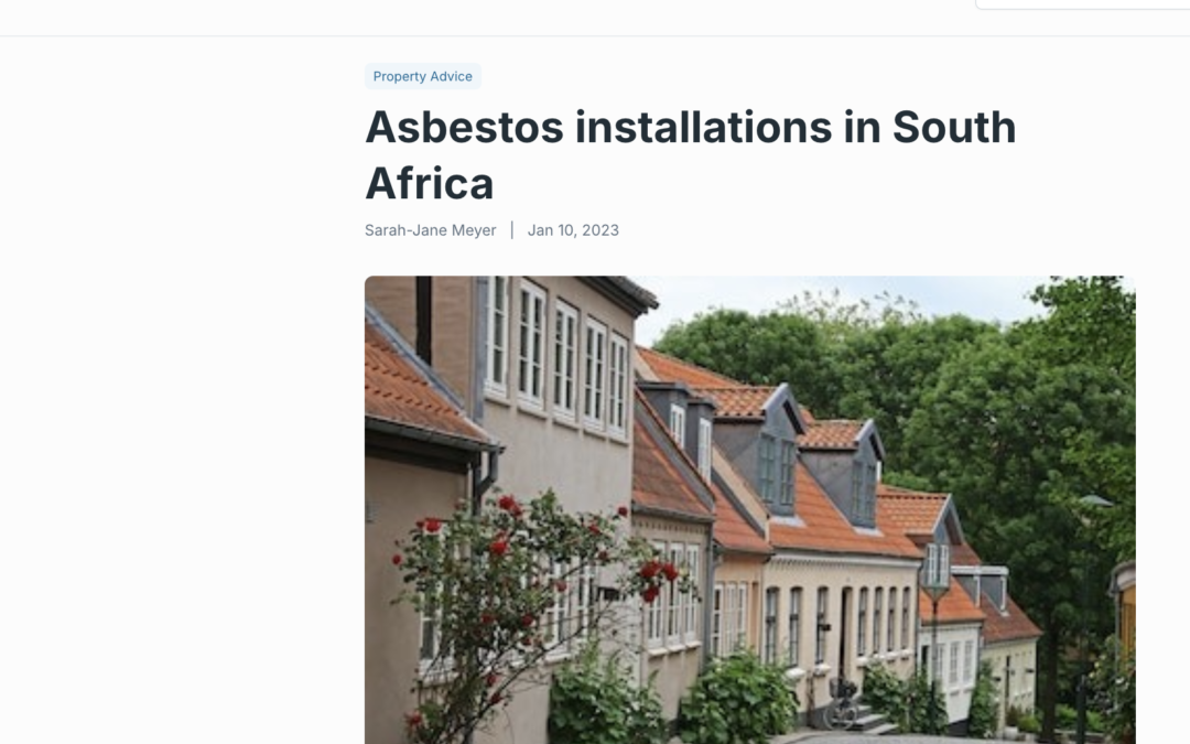 Asbestos installations in South Africa